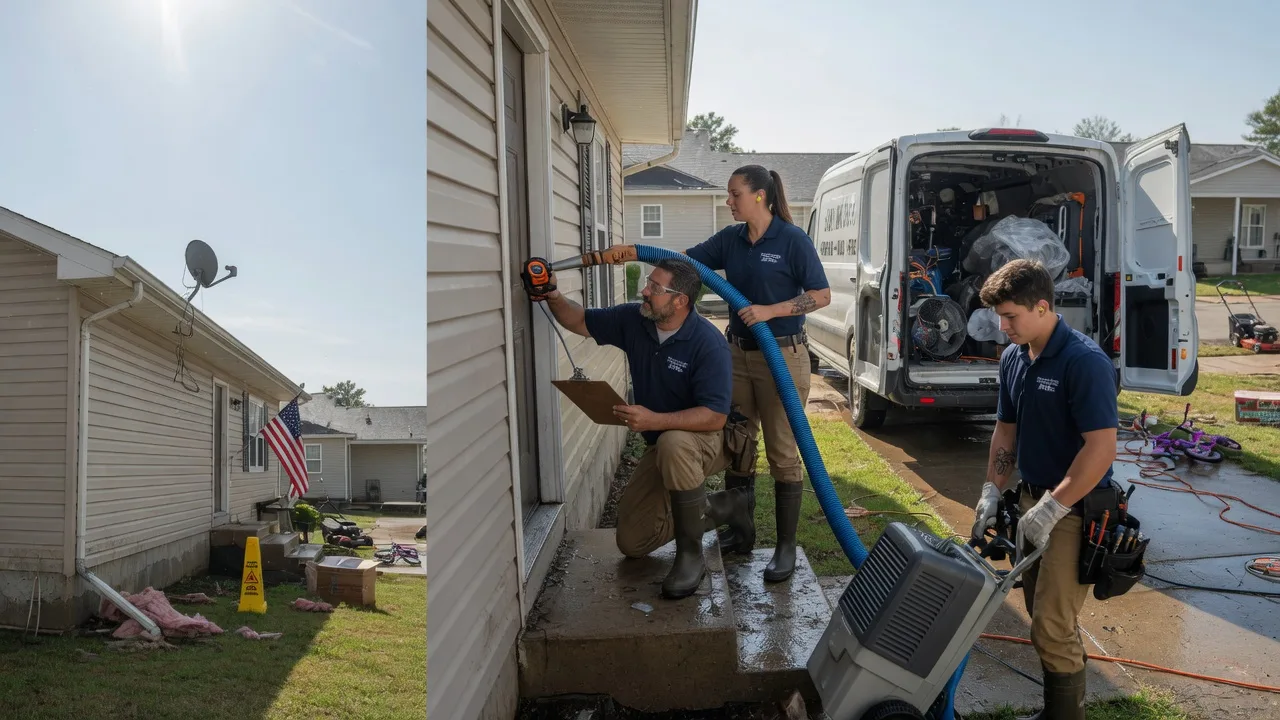 Ceiling Water Damage Restoration in Claflin, KS near me